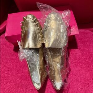 Gold Women's Loafers